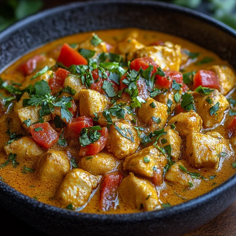 Pollo al Curry Tailandés con Coco: Una Increíble Receta Secreta de 7 Sabores