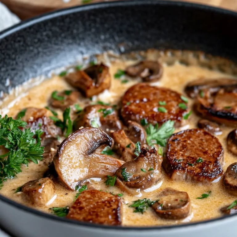 Filettopf mit Champignons