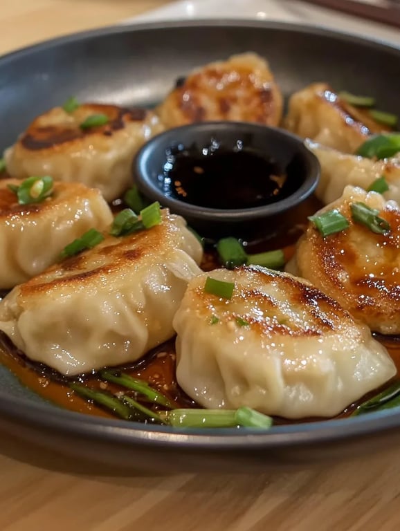 Pan-Fried Chicken Dumplings