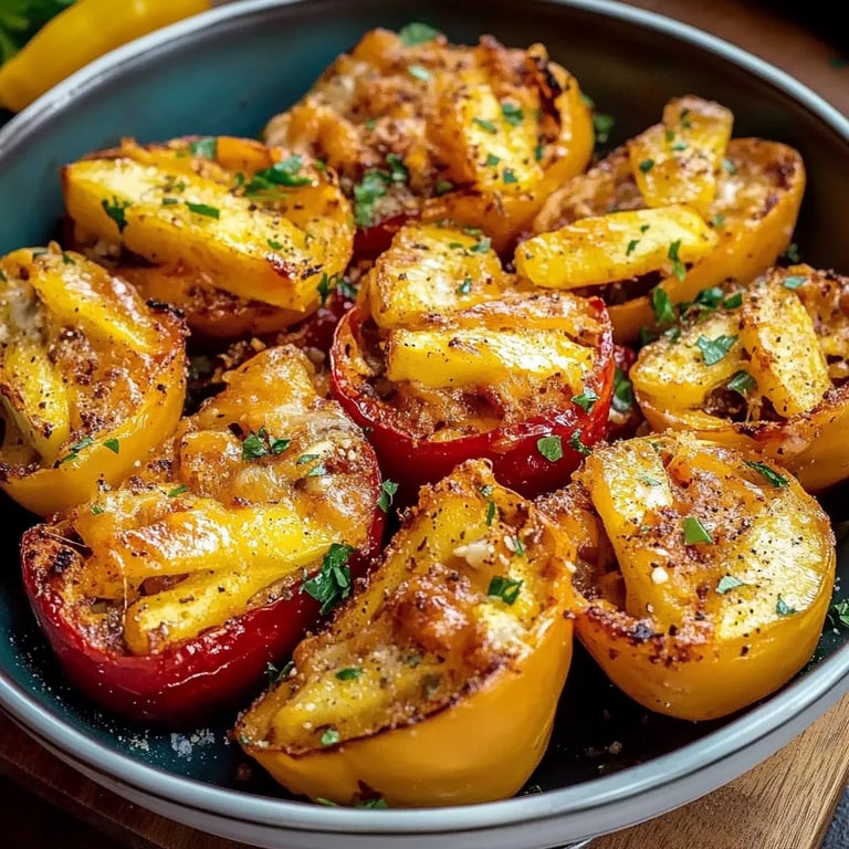 Einfache gefüllte Paprika