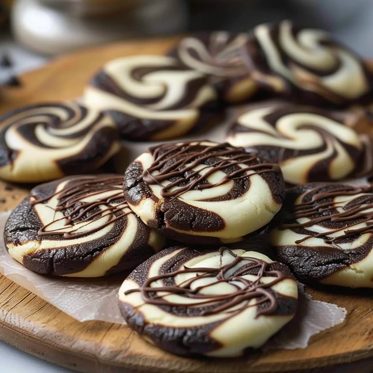 Zebra Cookies Chocolate and Vanilla