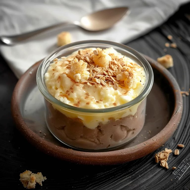 Giotto-Creme. Mit Zimtsahne.