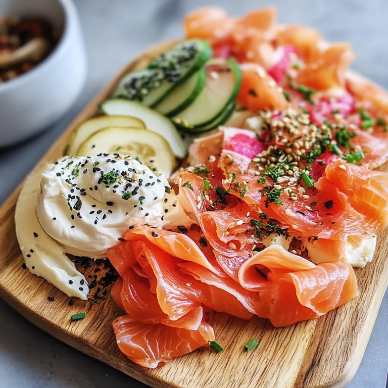 Smoked Salmon & Cream Cheese Board