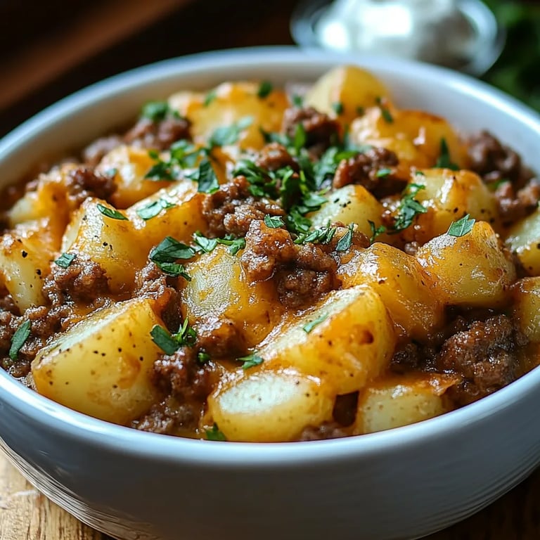 Quick Melt Cheese Ground Beef & Potato: An Amazing Ultimate Recipe