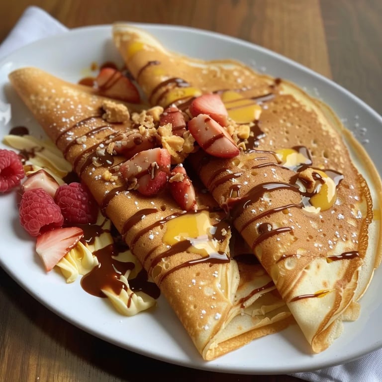 Crepe explosivo de desayuno
