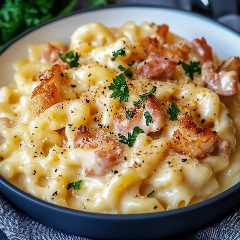 Käse-Schinken-Sahne Spätzle