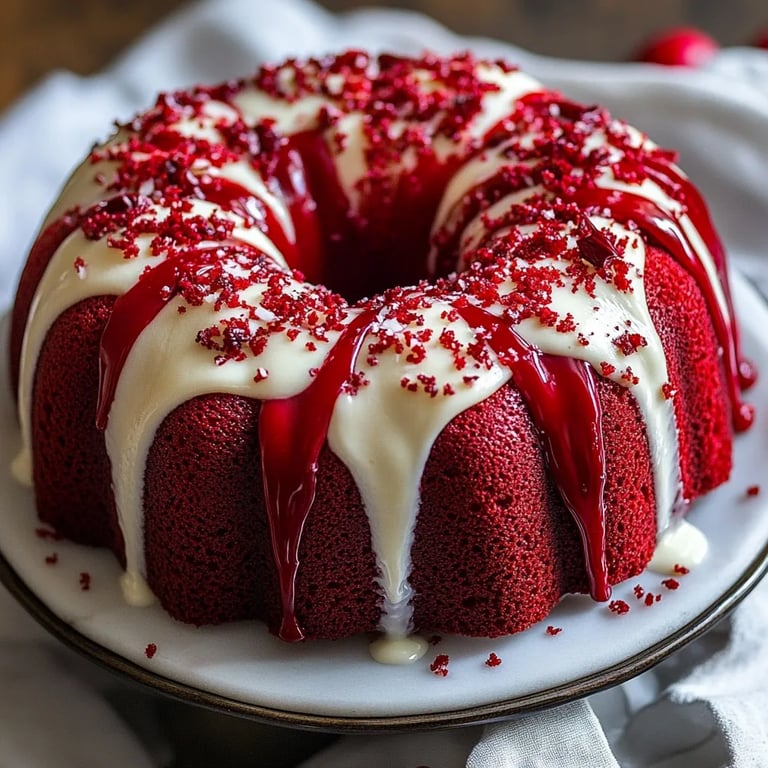 Red Velvet Cream Cheese Bundt Cake