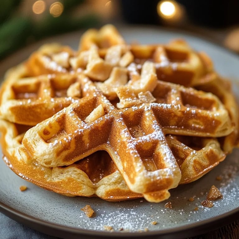 Spekulatius-Waffeln zu Weihnachten