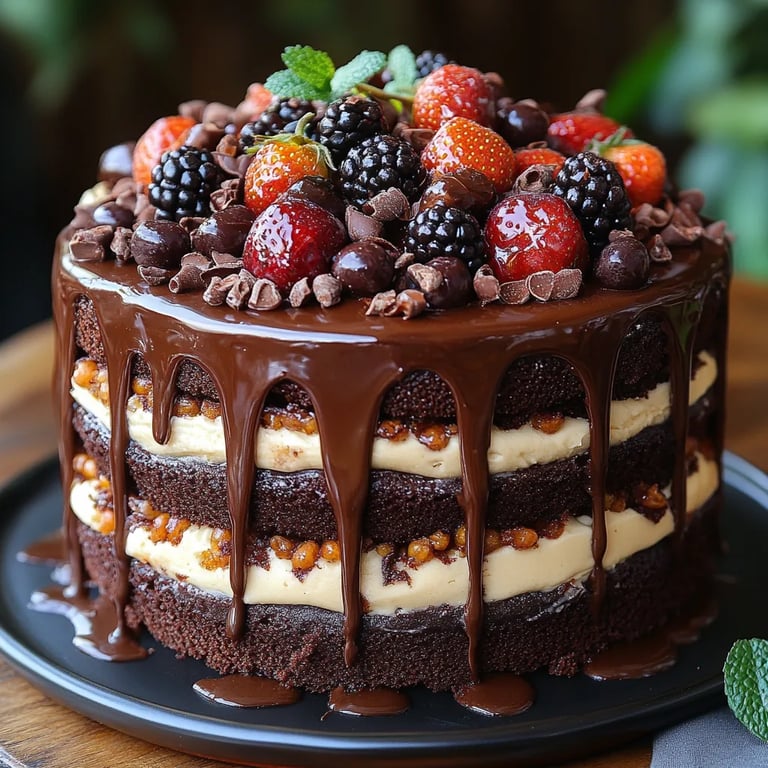 Gâteau en Couches au Chocolat et Caramel Turtle : Une Recette Incroyable Ultime