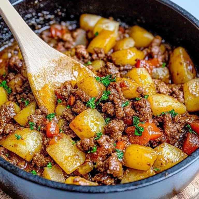 Kartoffelpfanne mit Hackfleisch