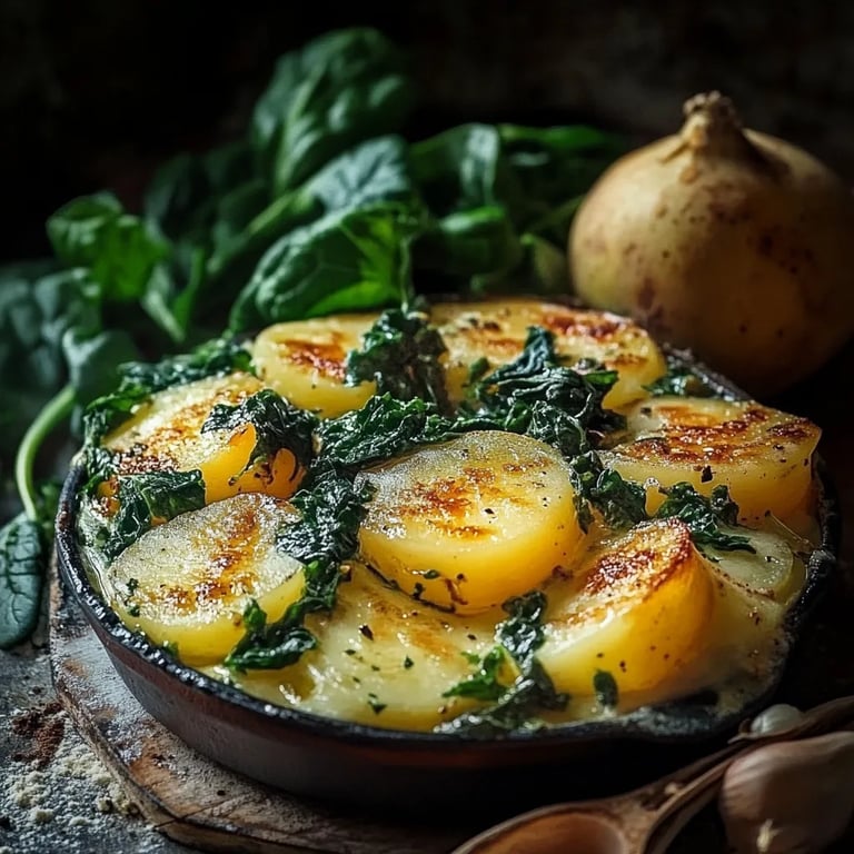 Kartoffel Spinat Auflauf