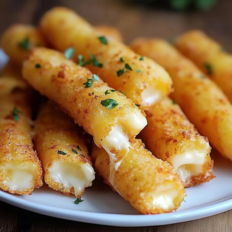 Crispy Homemade Potato Cheese Sticks