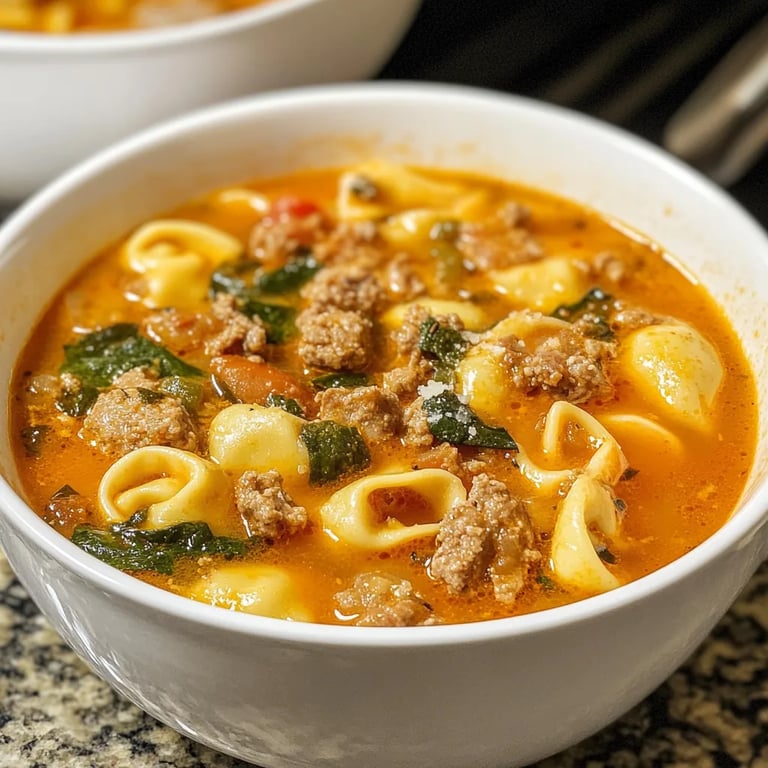 Italian Sausage Tortellini Soup