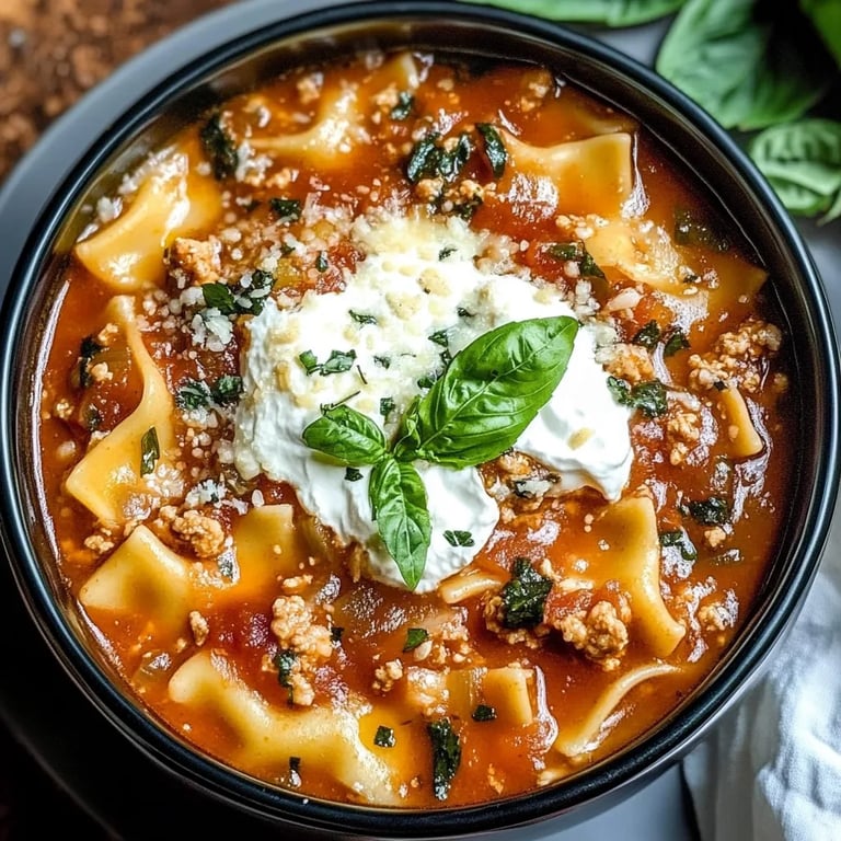 Crockpot Lasagna Soup