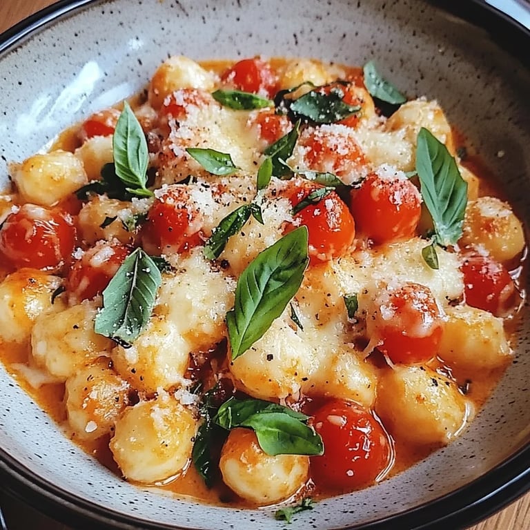 Gnocchi mit Tomaten und Mozzarella