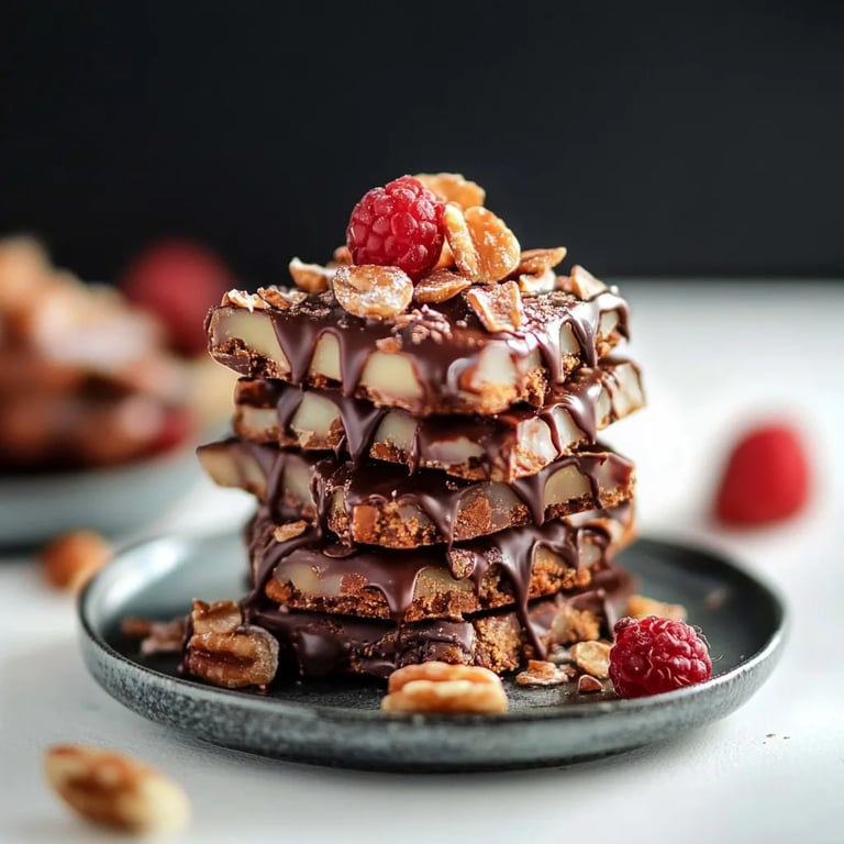 Mit Schokolade überzogene Mandel-Florentiner