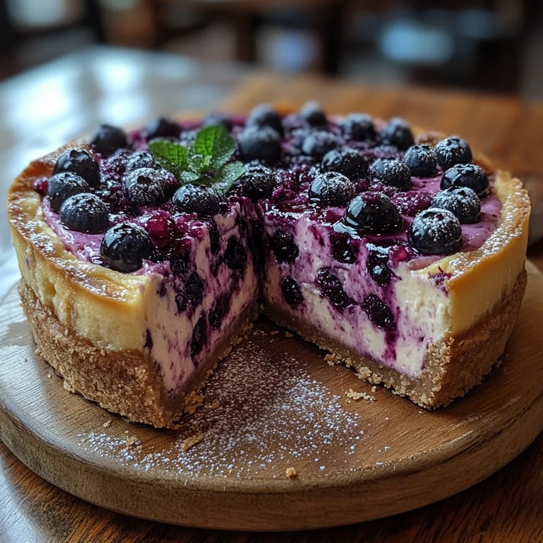 Einfacher Blaubeer-Baskischer Käsekuchen: Ein Unglaublich Ultimatives Rezept für 6 Personen