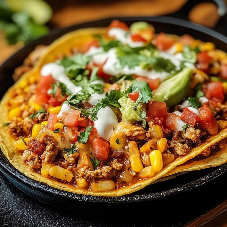 Käsiger Taco Nudelauflauf