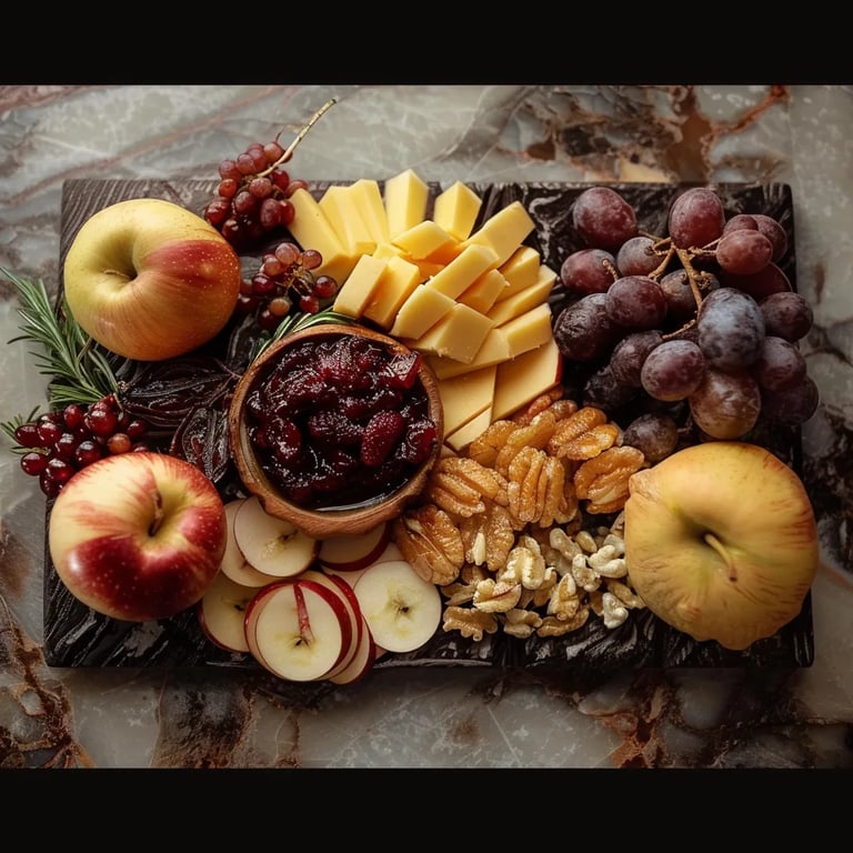 Apple Cheddar Harvest Board
