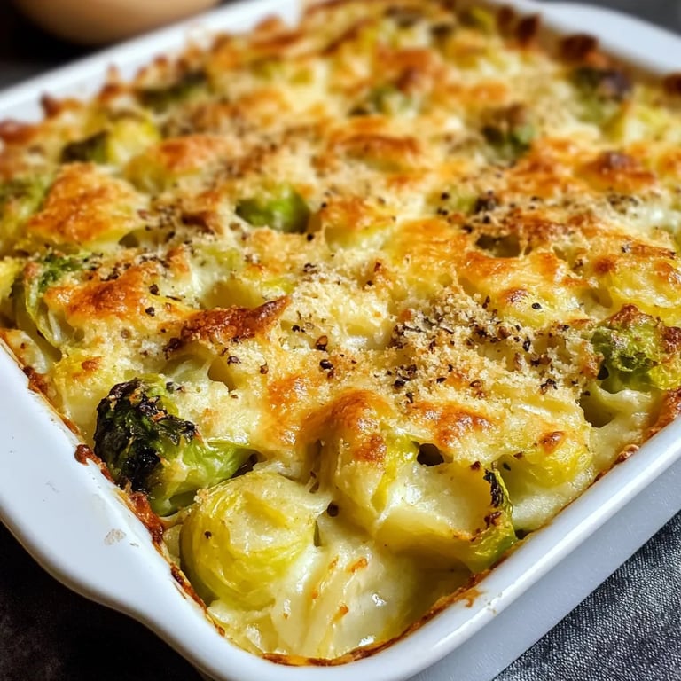 Rosenkohl-Kartoffel-Auflauf