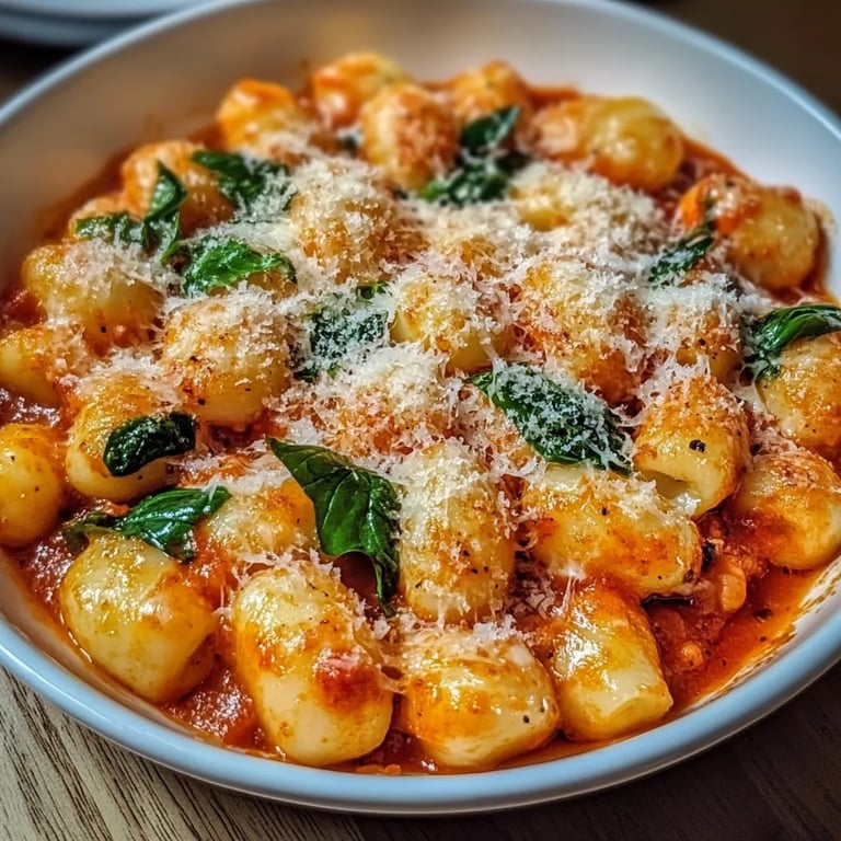 Gnocchi-Pfanne mit Tomate & Spinat