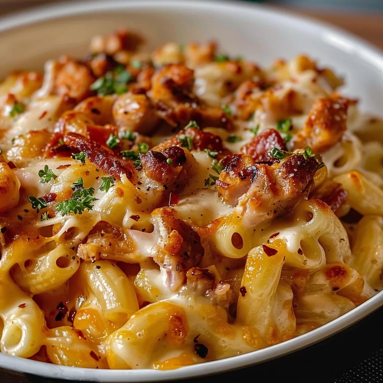 BBQ Chicken Mac and Cheese