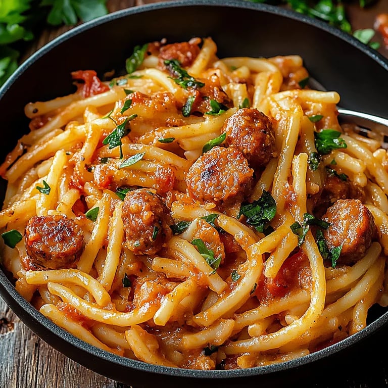 Creamy Cajun Sausage Pasta
