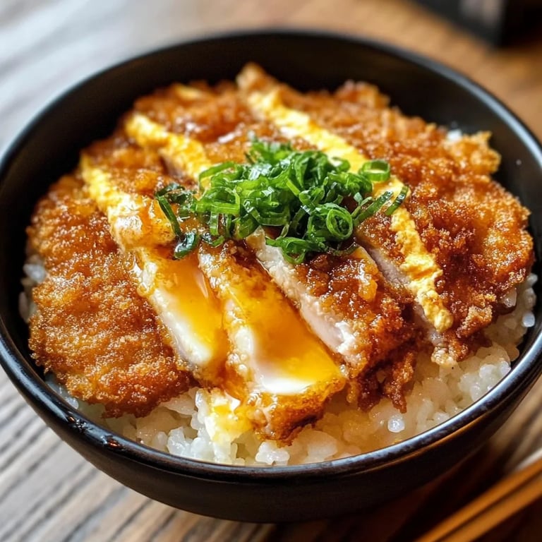 Katsudon Pork Cutlet and Egg Rice Bowl