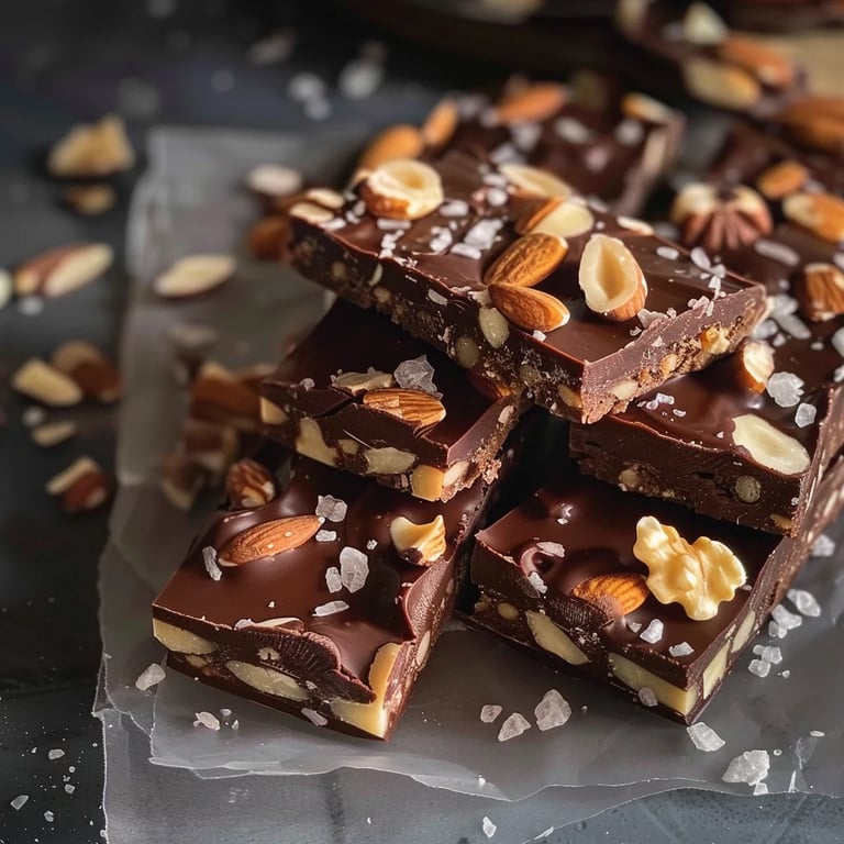 Dark Chocolate Sea Salt Nut Bars