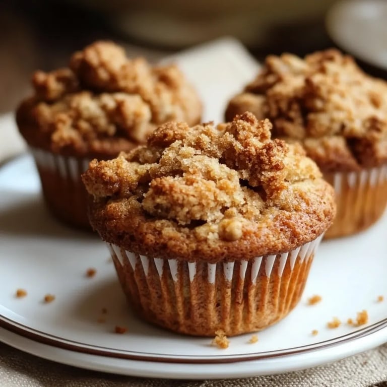 Zimt-Apfel-Crumble-Muffins