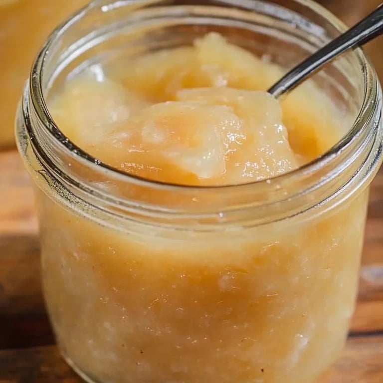 Apfelmus einkochen in Schraubgläser