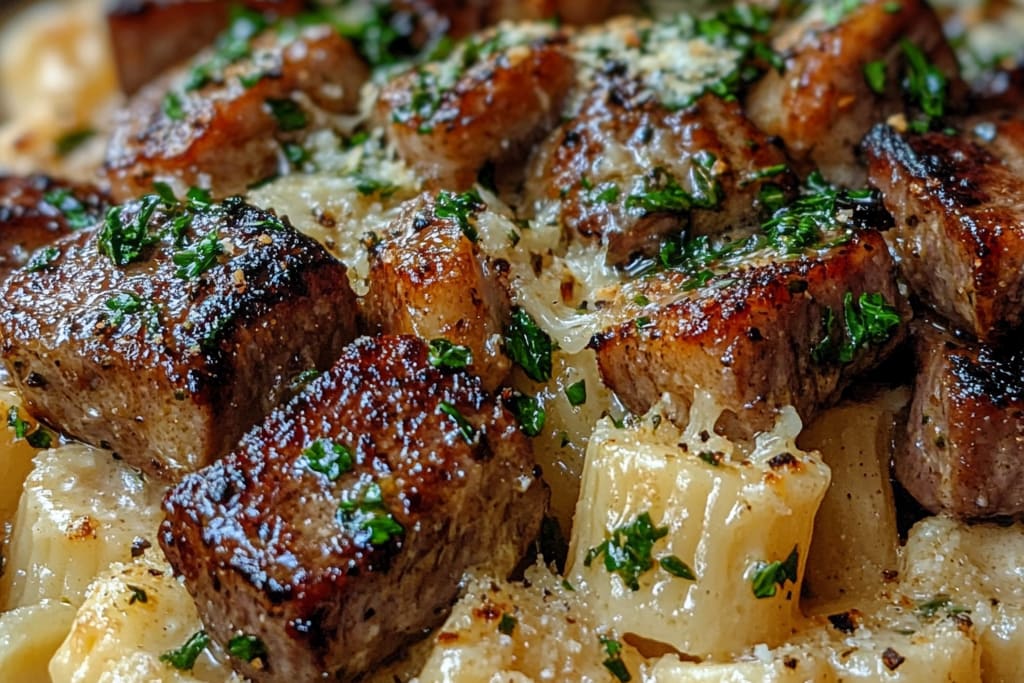 Cremige Steak-Pasta-Alfredo: Ein Unglaubliches Ultimatives Rezept