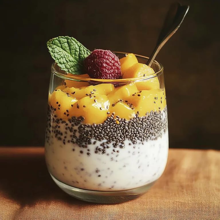 Chiapudding med mangopuré: Ett underbart ultimat recept