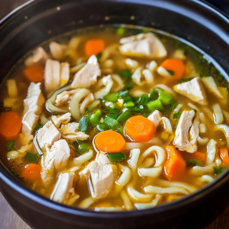 Chicken Noodle Soup w/ Egg Noodles