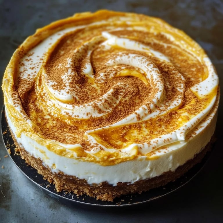 Pumpkin Swirl Cheesecake