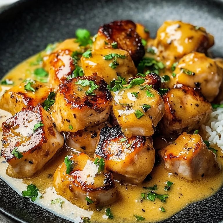 Schnelles Honig Senf Hähnchen mit Reis