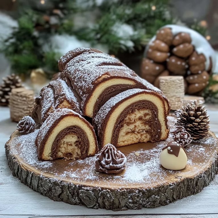 Baumstamm-Plätzchen