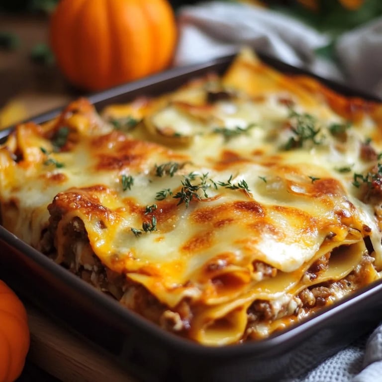 Kürbislasagne – Herbstliches Rezeptgenuss