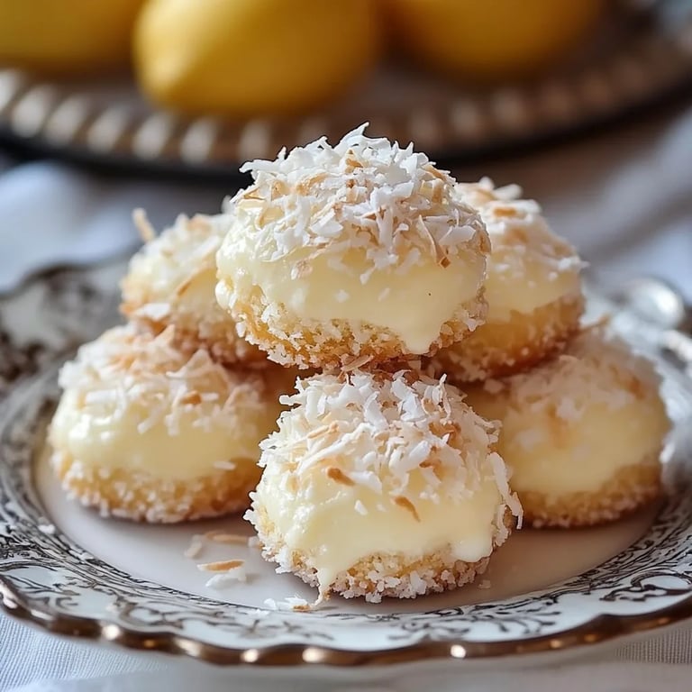 Lemon Coconut Cheesecake Cookies