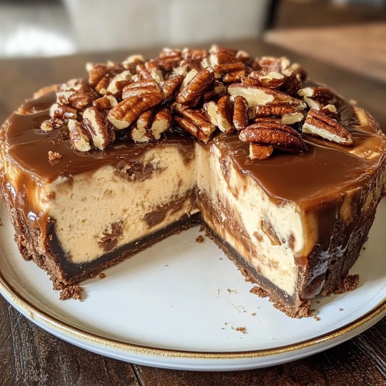 Decadent Pecan Caramel Cheesecake