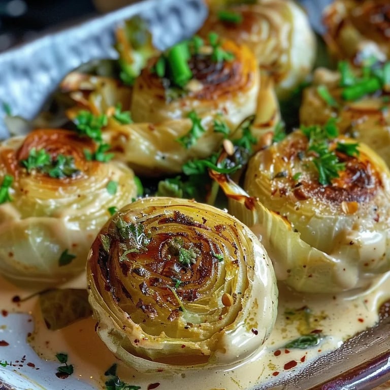 Rosenkohl in Frischkäse Senfsauce