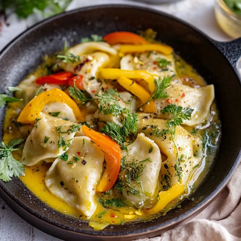 Maultaschen Pfanne mit Gemüse