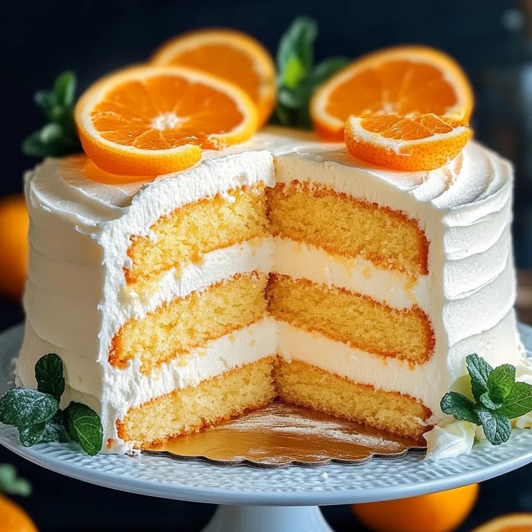 Dreamy Orange Creamsicle Cake