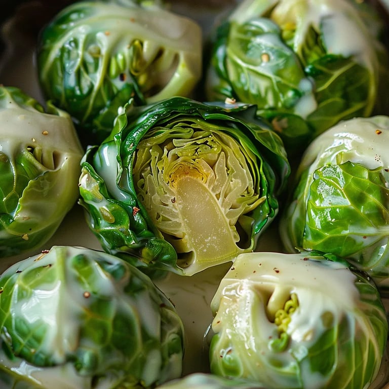 Cremiger Winter-Rosenkohl