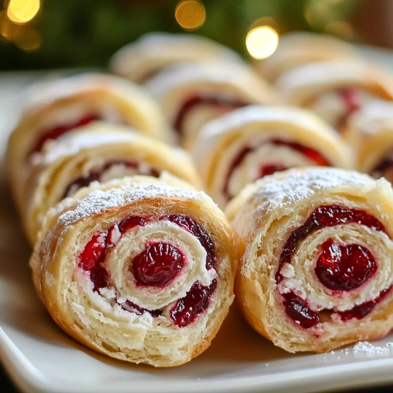 Festive Christmas Cranberry Roll Ups