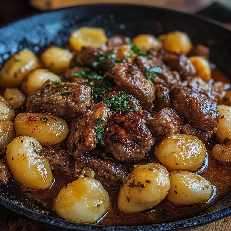 Gnocchi-Gulasch