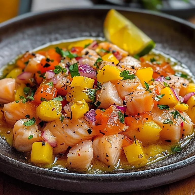 Ceviche Salmão Manga Cítricos: Uma Receita Incrível e Definitiva