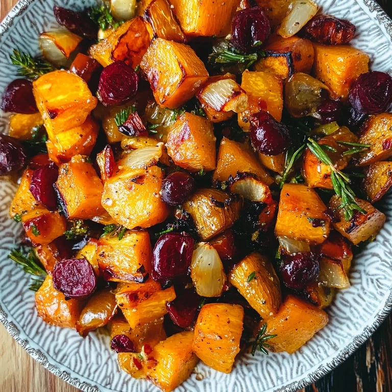 Winter Vegetable Salad w/ Roasted Butternut