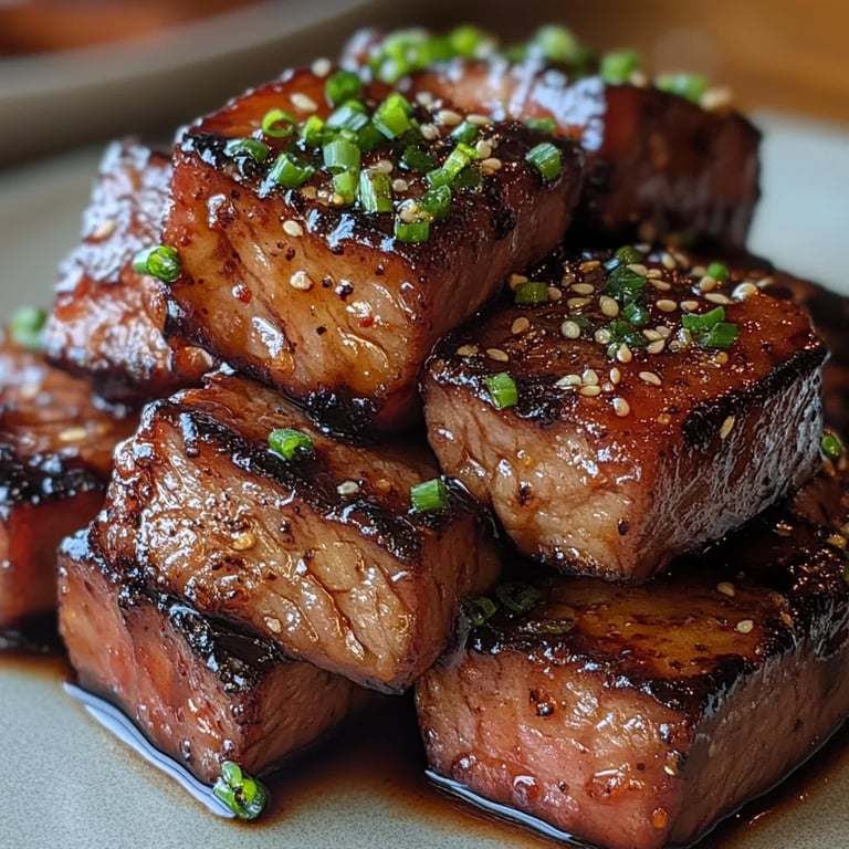 Süße und klebrige Steakbissen: Unglaublich einfaches Rezept für 3 Menschen