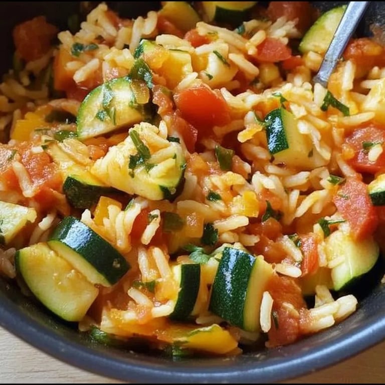 Zucchini-Tomaten-Reis